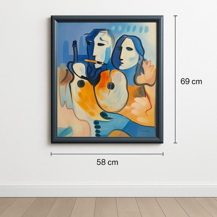 Modern schilderij – Lucas, Antiek en Kunst, Kunst | Schilderijen | Modern, Ophalen of Verzenden