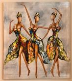 Abstract Schilderij “Dancing Queens” – Moderne Kunst, Ophalen of Verzenden