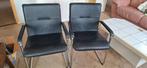 2 zwarte stoelen., Ophalen, Zo goed als nieuw, Zwart