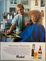 Grolsch reclame vintage Dik Peeters visagist, Verzenden, 1980 tot heden, Nederland, Knipsel(s)
