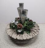 Adventskrans van kunstnaalden Advent Vintage Retro Kerstmis, Diversen, Kerst, Ophalen, Gebruikt