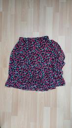 Omslagrok bloemen MAAT S NIEUW, Kleding | Dames, Rokken, Maat 38/40 (M), Zwart, Nieuw, Boven de knie