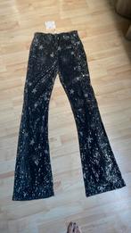 Nieuw glitter pailleten broek maat M, Kleding | Dames, Broeken en Pantalons, Ophalen of Verzenden, Nieuw, Zwart, Lang