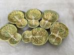 Barbotine / Majolica serveerschaaltjes  ut Portugal, Ophalen of Verzenden, Overige stijlen, Aardewerk, Schaal of Schalen