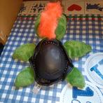 Suki Punk schildpad knuffel met leren schild en oranje haar, Ophalen of Verzenden