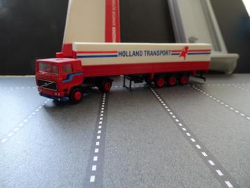 048 herpa volvo f10 holland transport oplegger 1:87 truck beschikbaar voor biedingen