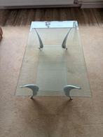 Glazen Salontafel - Tijdloos Design, Huis en Inrichting, Tafels | Salontafels, Ophalen, Gebruikt, 100 tot 150 cm, 50 tot 100 cm