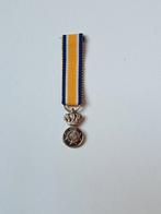 Mini medaille onderscheiding Oranje nassau zilver 10mm, Ophalen of Verzenden, Zilver