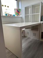 IKEA kallax vakkenkast inclusief IKEA bureau, Huis en Inrichting, Bureaus, Gebruikt, Ophalen of Verzenden