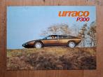 Lamborghini Urraco P300 brochure, Ophalen of Verzenden, Zo goed als nieuw, Overige merken