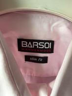 Barsoi Heren Overhemd Maat 41 Slim Fit, Ophalen of Verzenden, Zo goed als nieuw, Roze, Halswijdte 41/42 (L)
