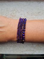 Yehwang paarse glans armbandjes 3 euro pst nieuw, Sieraden, Tassen en Uiterlijk, Armbanden, Paars, Kunststof of Plastic, Nieuw