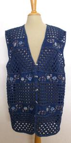 Folklore apart spijkergilet! XL, Verzenden, Zo goed als nieuw, Maat 46/48 (XL) of groter, Blauw