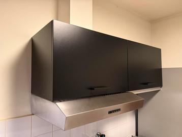 Ikea Method bovenkasten met of zonde afzuigkap - Mat zwart beschikbaar voor biedingen