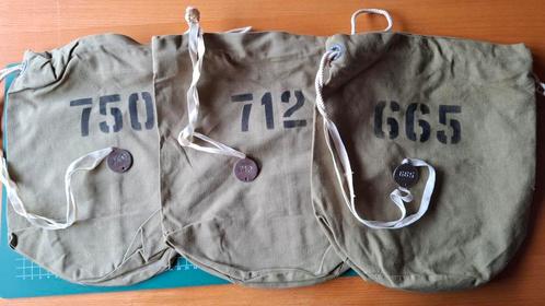 WWII - US - GI Number Tag Value Bags (750) (712) (665), Verzamelen, Militaria | Tweede Wereldoorlog, Landmacht, Overige typen