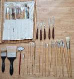 Diverse penselen, Harolds, varkenshaar, ook paletmesjes, Ophalen of Verzenden