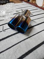 Titanium uitlaatsierstuk dubbele pijp 62mm en kleiner, Auto-onderdelen, Uitlaatsystemen, Ophalen of Verzenden, Nieuw, Overige automerken