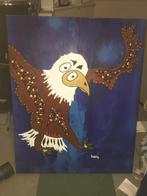 Eagly by Berry oud werk uit 2003 opgespannen op spieraam, Ophalen