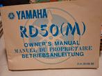 Yamaha RD50(M) Handleiding 1979, Ophalen of Verzenden, Gebruikt