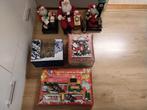 Kerstdecoratie Collectie - Kerstmannen, Huisje, Trein, Ophalen, Gebruikt