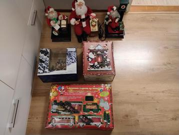 Kerstdecoratie Collectie - Kerstmannen, Huisje, Trein beschikbaar voor biedingen