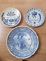 Wandborden Delfts Blauw Porselyne Fles & Boch, Ophalen of Verzenden