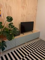 Ikea besta tv meubel grijs/blauw met lades, Huis en Inrichting, Ophalen, Zo goed als nieuw, 200 cm of meer, Minder dan 100 cm