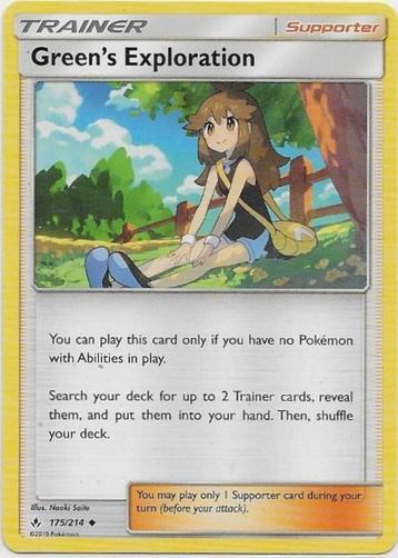 Unbroken Bonds,  Greens Expl. [uncommon] 175/214 beschikbaar voor biedingen