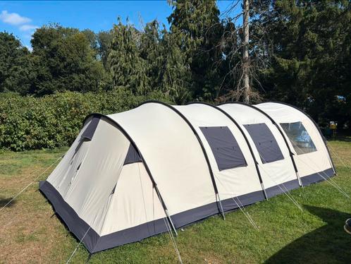 Obelink 6 pers. tunneltent met aanhanger, Caravans en Kamperen, Tenten, tot en met 6, Gebruikt, Ophalen