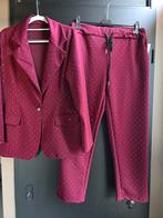 Nieuw 2delig pak 42 44 bordeaux glitter, Ophalen of Verzenden, Nieuw, Maat 42/44 (L), Rood