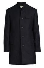 WOLLEN MANTEL IKKS MAAT 52 NAVY BLAUW, Maat 52/54 (L), Blauw, Ophalen of Verzenden, Zo goed als nieuw