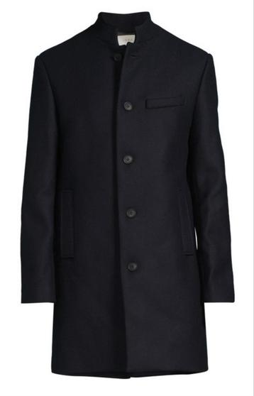 WOLLEN MANTEL IKKS MAAT 52 NAVY BLAUW beschikbaar voor biedingen