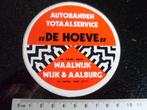 sticker De Hoeve waalwijk wijk & aalburg logo autobanden, Verzenden, Zo goed als nieuw, Bedrijf of Vereniging