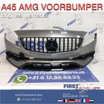 W176 FACELIFT A KLASSE 2018 A45 AMG VOORBUMPER WIT AERO PERF, Gebruikt, -, Voor, Ophalen of Verzenden