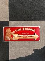 Vintage Steiff-Abteilung Reclamebord, Ophalen of Verzenden, Gebruikt, Reclamebord