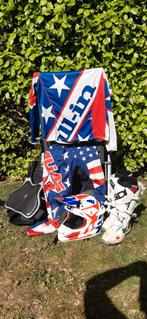 complete set crosskleding (laarzen helm pak bodyprotector), Ophalen of Verzenden