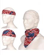 3-in-1 Bandana - Amerikaanse Vlag, biker, rocker, man, Ophalen of Verzenden, Tweedehands