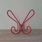 Vintage retro Ikea Fran rode kapstok kleerhanger metaal, Ophalen of Verzenden, Zo goed als nieuw, Minder dan 100 cm