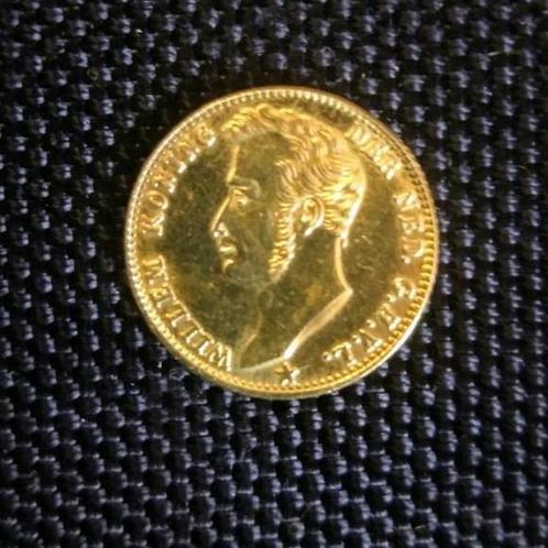 Gouden vijfje Willem I  5 gulden 1827 B Vergulde naslag, Postzegels en Munten, Munten | Nederland, Losse munt, 5 gulden, Koning Willem I