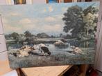 Decoratie schilderij met Koeien, Antiek en Kunst, Ophalen of Verzenden