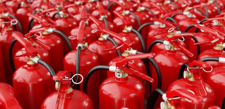 Sproeischuimblussers 6 liter incl nieuwe keuring en beugel, Huis en Inrichting, Brandblussers en Brandkasten, Zo goed als nieuw