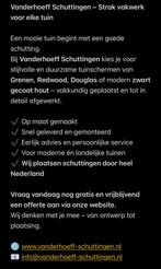 hout-boton schutting vanaf €110,-  pm inclusief montage!