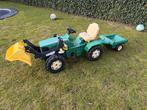 John Deere Traptractor met Aanhanger en Voorlader, Kinderen en Baby's, Ophalen, Gebruikt, Trapvoertuig