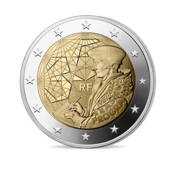 Frankrijk Monnaie de Paris €2 Munt Proof Erasmus beschikbaar voor biedingen