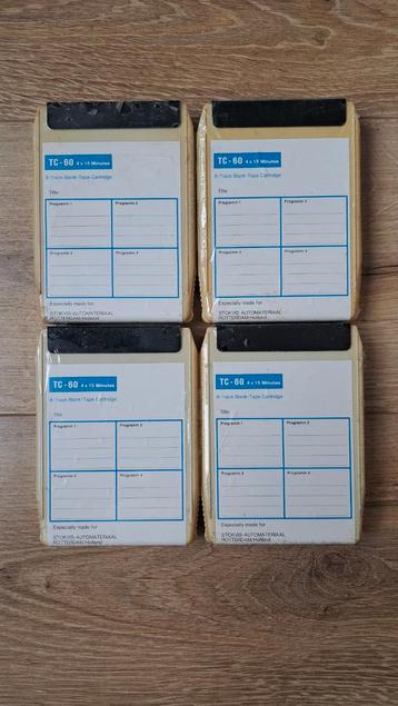 4 Stuks TC-60 8-Track Banden ( Nieuw voor opname ) beschikbaar voor biedingen