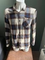 Geruite blouse bruin blauw XL Refill beige overhemd shirt, Kleding | Heren, Overhemden, Overige kleuren, Verzenden, Refill, Zo goed als nieuw