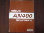 Suzuki AN400 1998 - 2002 service manual, Motoren, Handleidingen en Instructieboekjes, Ophalen of Verzenden, Suzuki