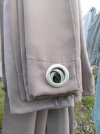 Gordijnen - 1,60m kamerhoog effen stof, Ophalen of Verzenden, Zo goed als nieuw