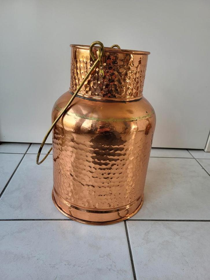 Te koop: koperen melkbus / melkcontainer, vintage,, Antiek en Kunst, Antiek | Koper en Brons, Koper, Ophalen
