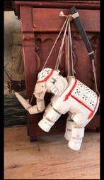Houten marionet olifant / india, Antiek en Kunst, Ophalen of Verzenden